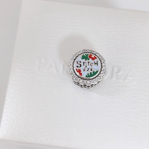 Pandora Disneyland Paris Stitch Button Charm Bead S925 Silver with box - Picture 4 of 10